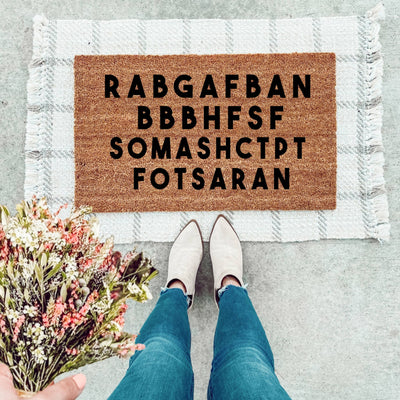 RABGAFBAN Doormat - The Simply Rustic Barn