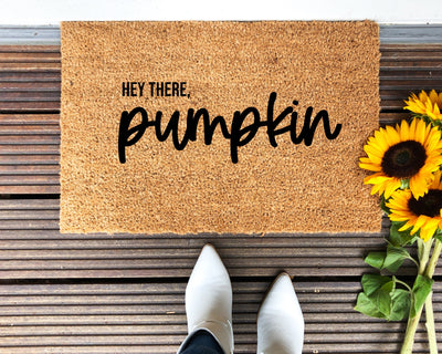 Hey There Pumpkin Doormat - The Simply Rustic Barn