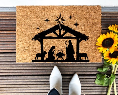 Nativity Doormat - The Simply Rustic Barn