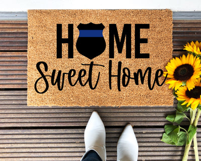 Back The Blue Doormat - The Simply Rustic Barn