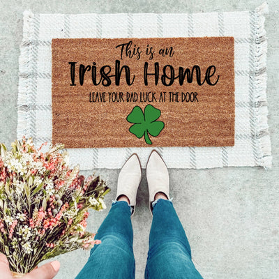 Keep Your Bad Luck At The Door Doormat - The Simply Rustic Barn