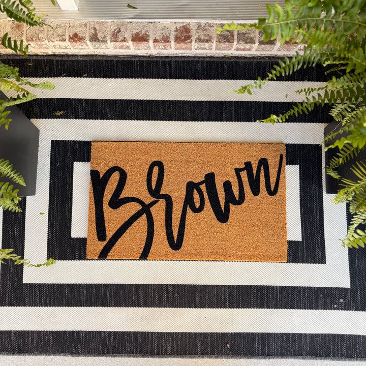 Scripted Family Name Doormat