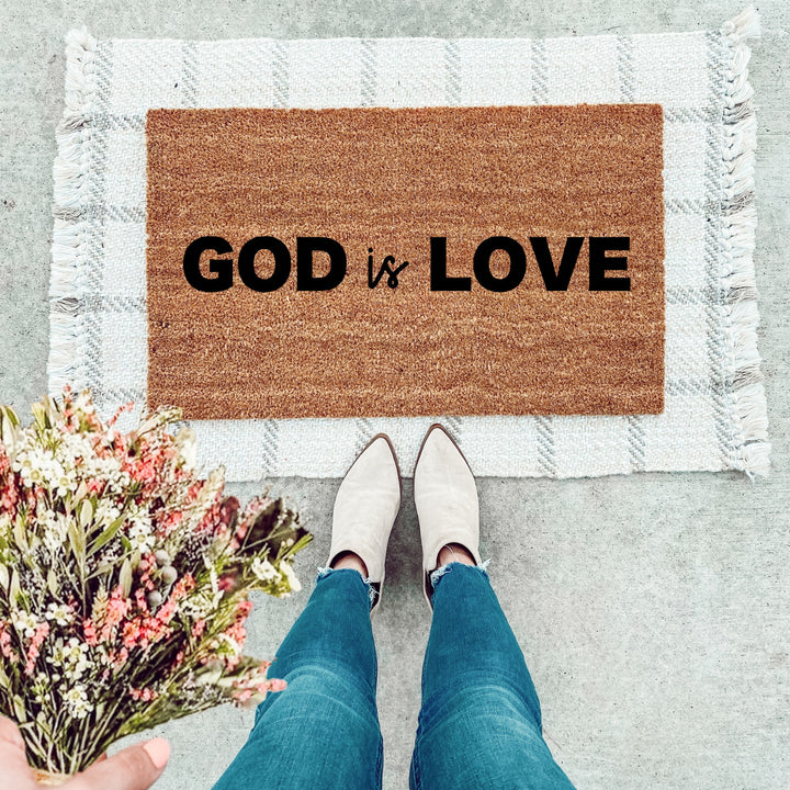 God Is Love Doormat