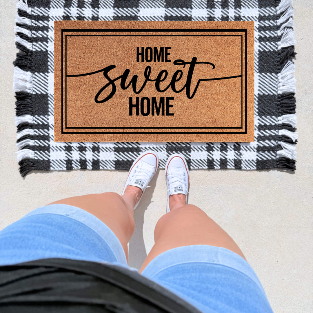 There's No Place Like Home Doormat - The Simply Rustic Barn