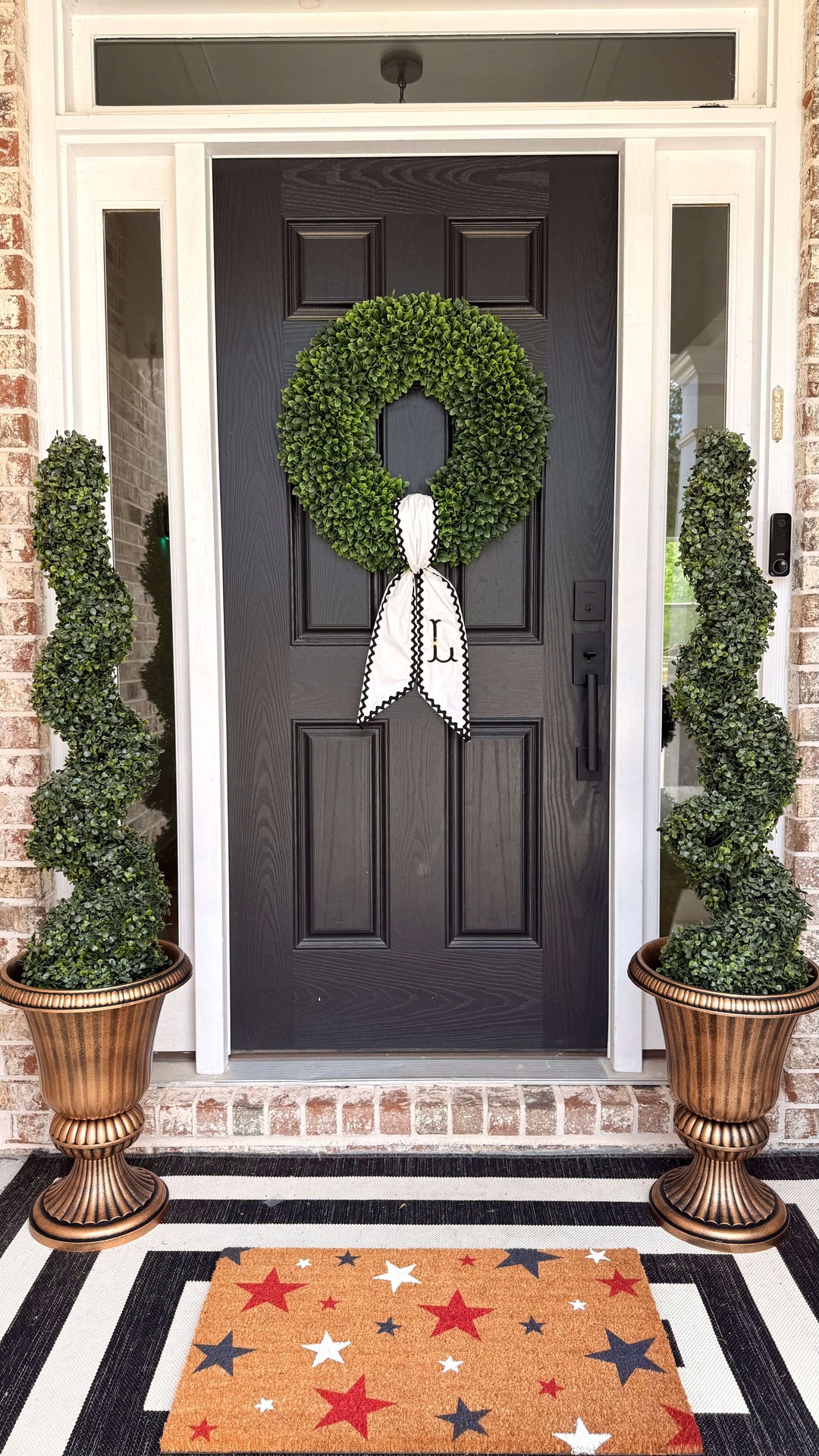 Patriotic Stars Doormat - The Simply Rustic Barn
