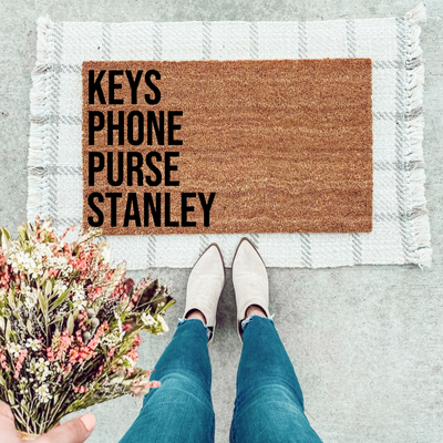 Keys Phone Purse Stanley Doormat - The Simply Rustic Barn
