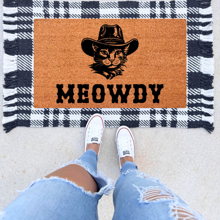Meowdy Doormat