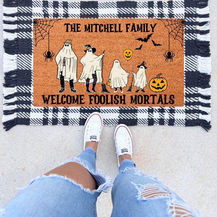 Personalized Ghost Family Doormat