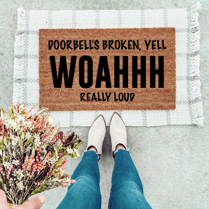 Yell Woahhh Doormat