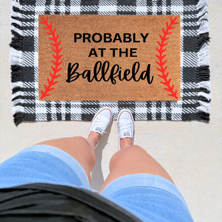 Probably At The Ball Field Doormat