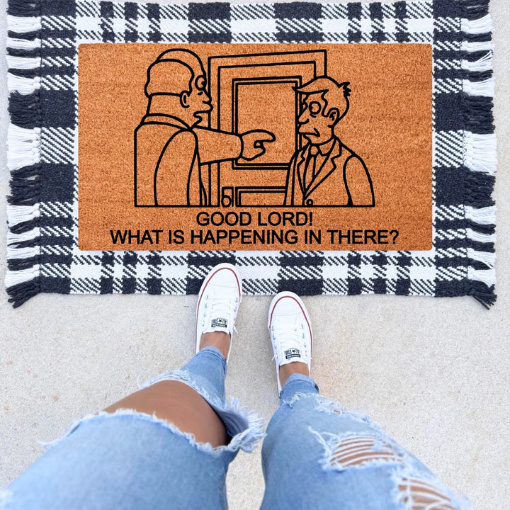 Good Lord, What Is Happening In There Doormat - The Simply Rustic Barn