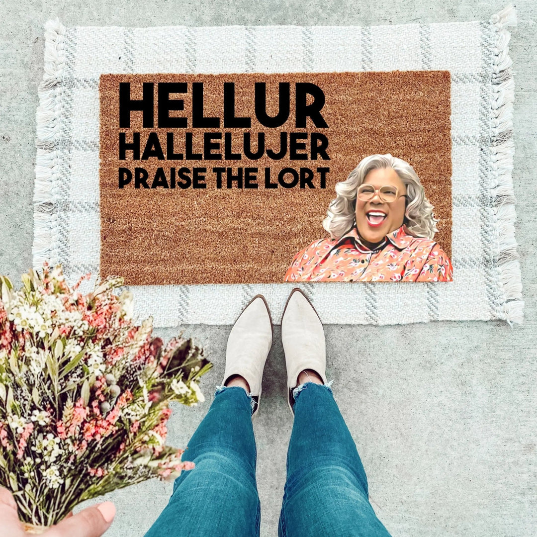 Hellur Praise The Lort Doormat - The Simply Rustic Barn