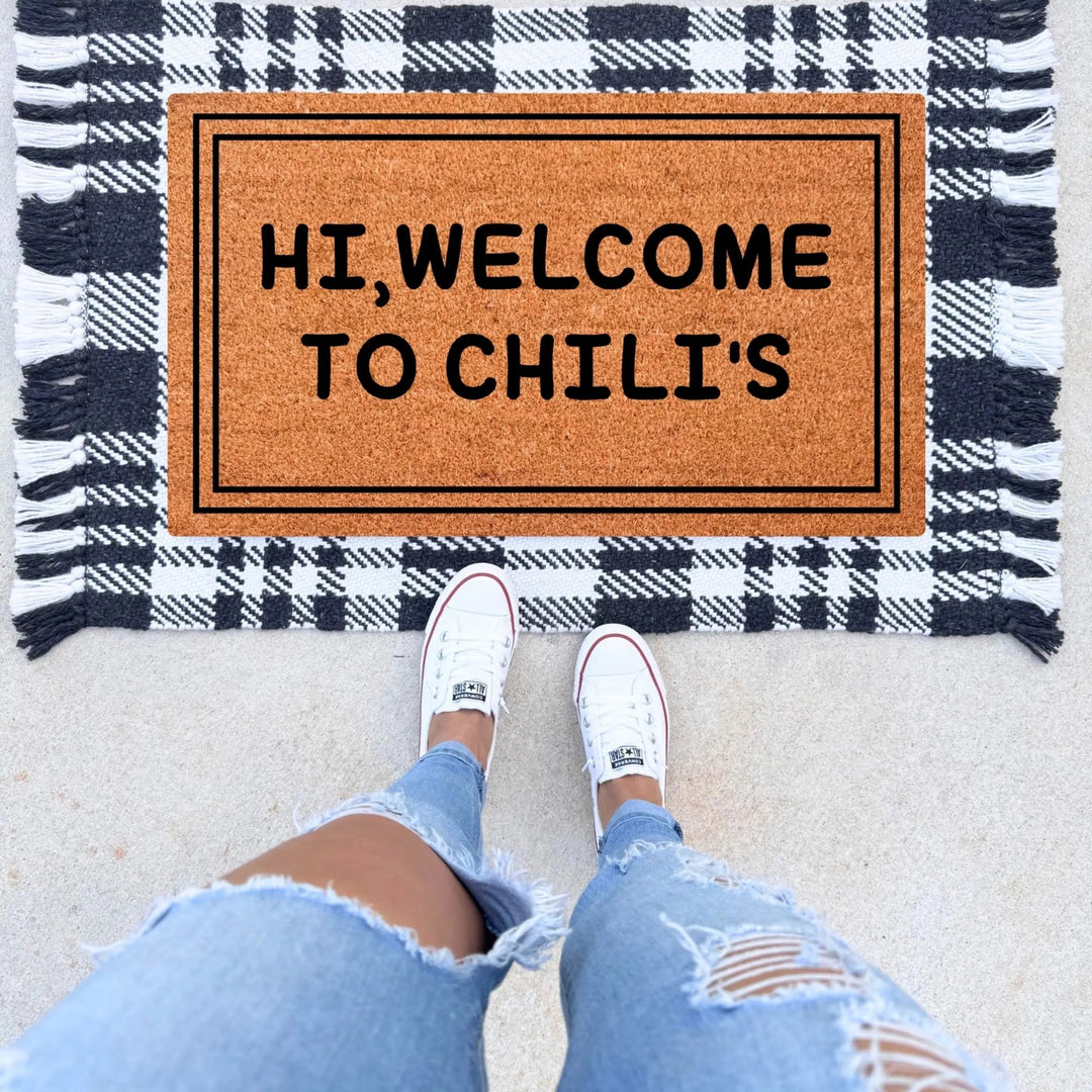 Hi, Welcome To Chili's Doormat - The Simply Rustic Barn