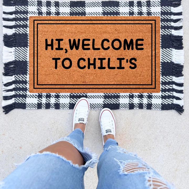 Hi, Welcome To Chili's Doormat - The Simply Rustic Barn