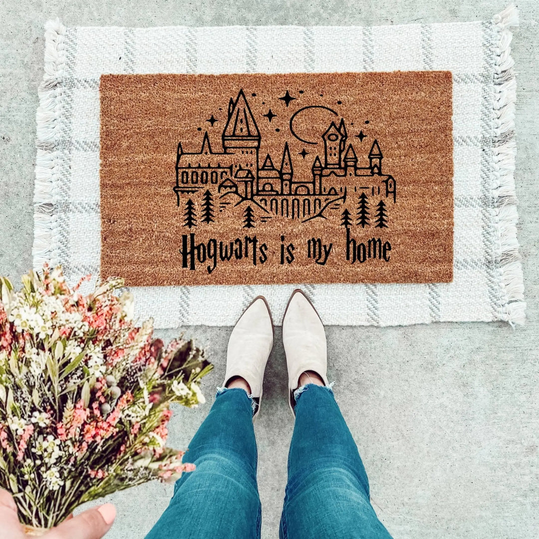 Hogwarts Is My Home Doormat - The Simply Rustic Barn