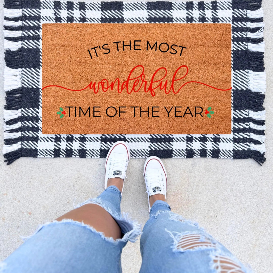It's The Most Wonderful Time Of The Year Doormat - The Simply Rustic Barn