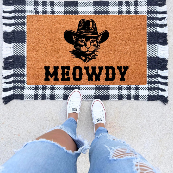 Meowdy Cat Door Mat - The Simply Rustic Barn