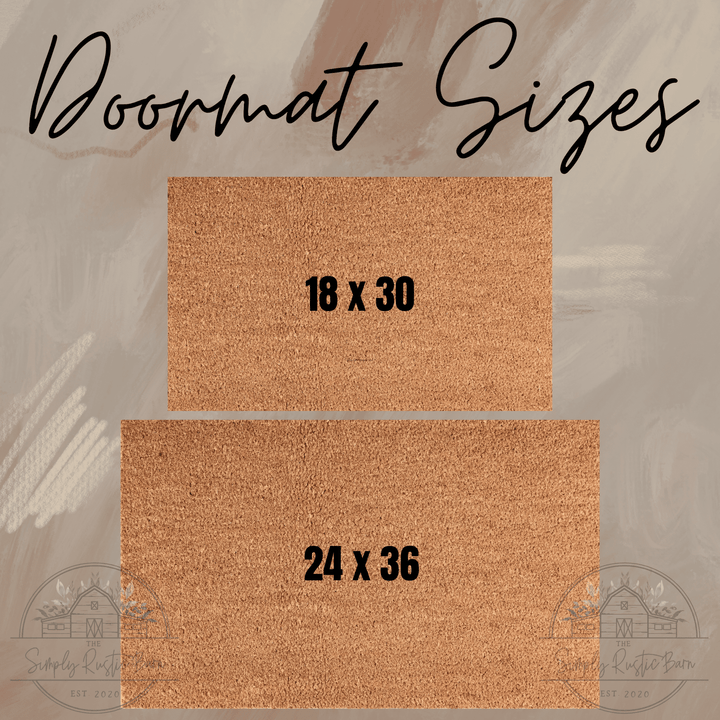 Monogram Last Name Doormat - The Simply Rustic Barn