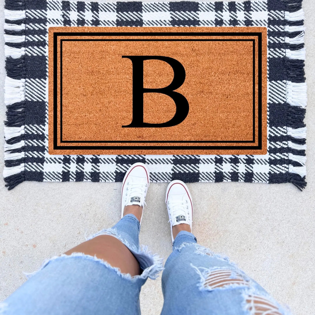 Monogram Last Name Doormat - The Simply Rustic Barn