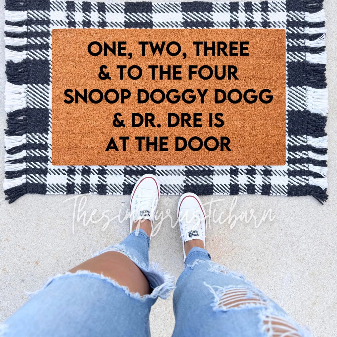 One, Two, Three & To The Four Doormat - The Simply Rustic Barn