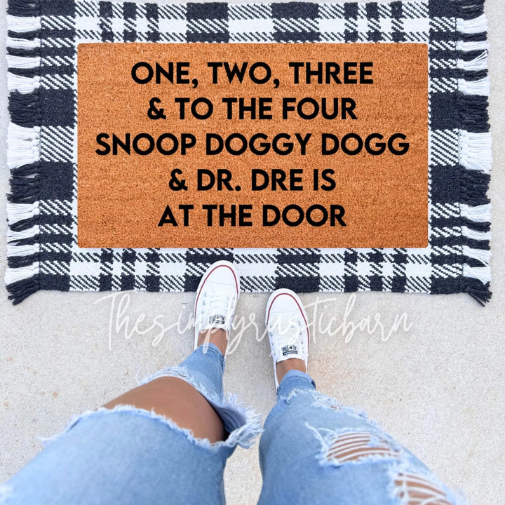 One, Two, Three & To The Four Doormat - The Simply Rustic Barn