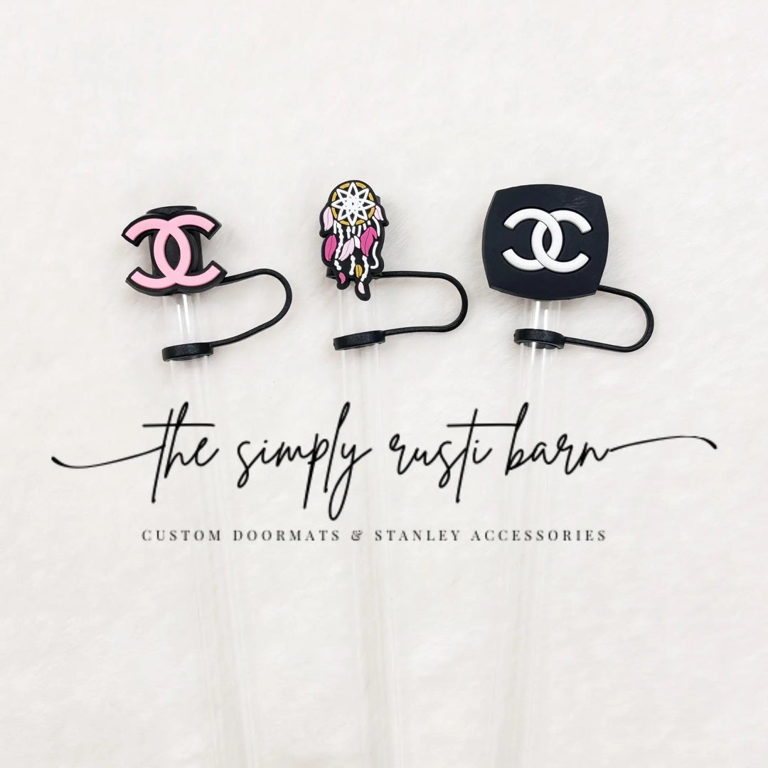 Pink CC, Dream Catcher, Black & White CC Straw Toppers - The Simply Rustic Barn