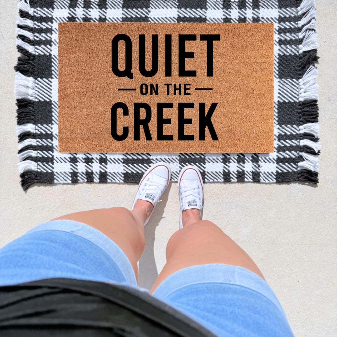 Quiet On The Creek Doormat