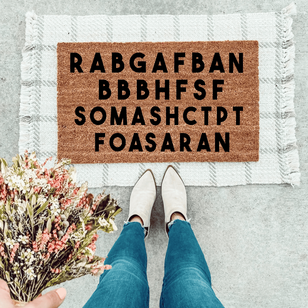 RABGAFBAN Doormat - The Simply Rustic Barn