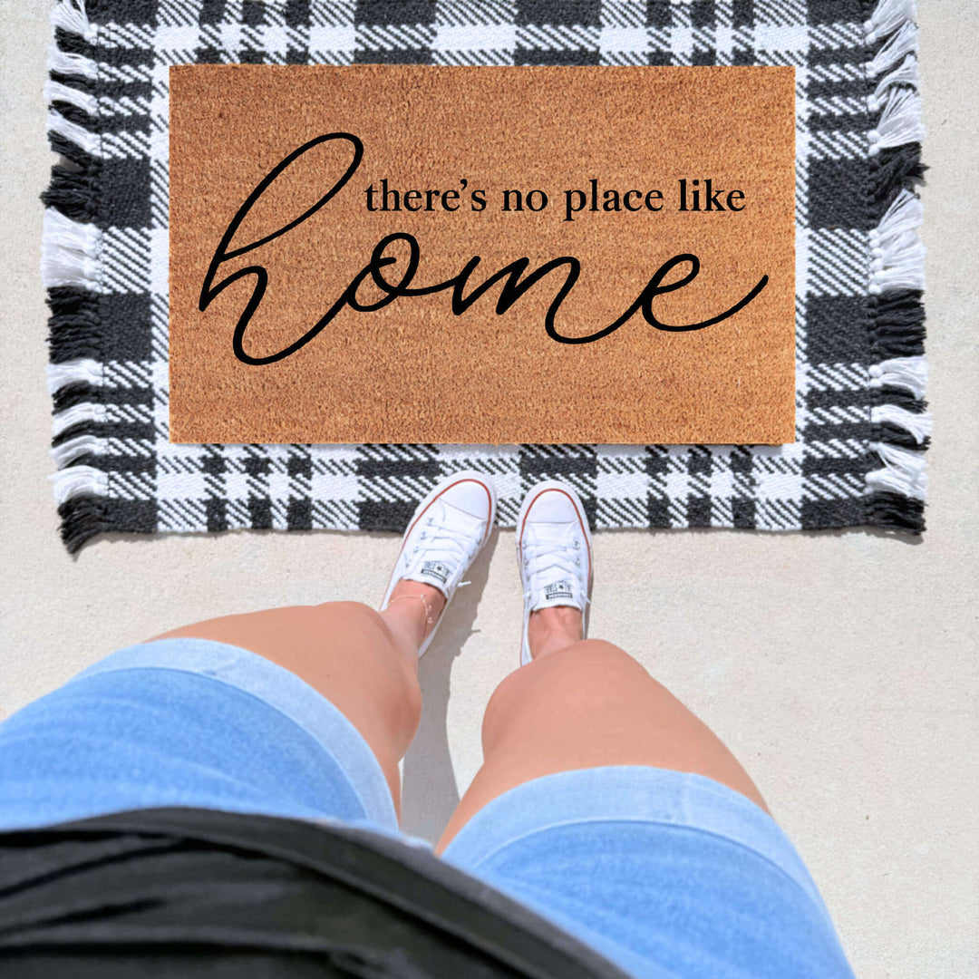 There's No Place Like Home Doormat - The Simply Rustic Barn