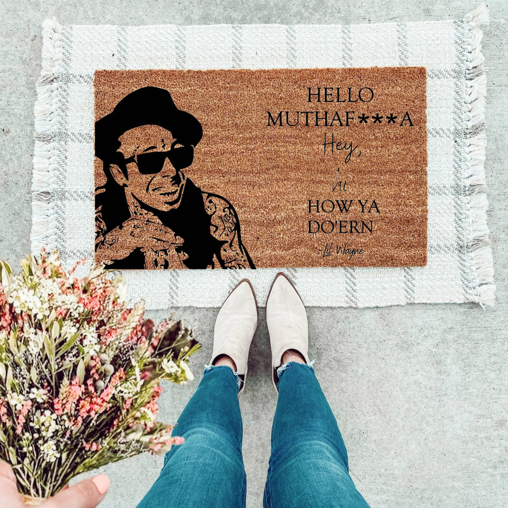 Hey Hi How Ya Do'ern Face (Clean) Doormat – The Simply Rustic Barn