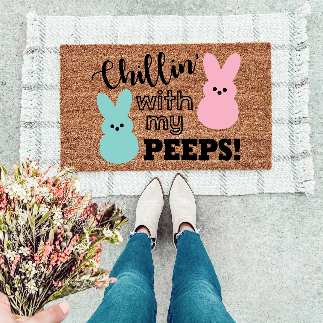 Welcome Peeps Doormat - The Simply Rustic Barn