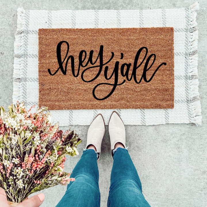 Hey Y'all Doormat - The Simply Rustic Barn
