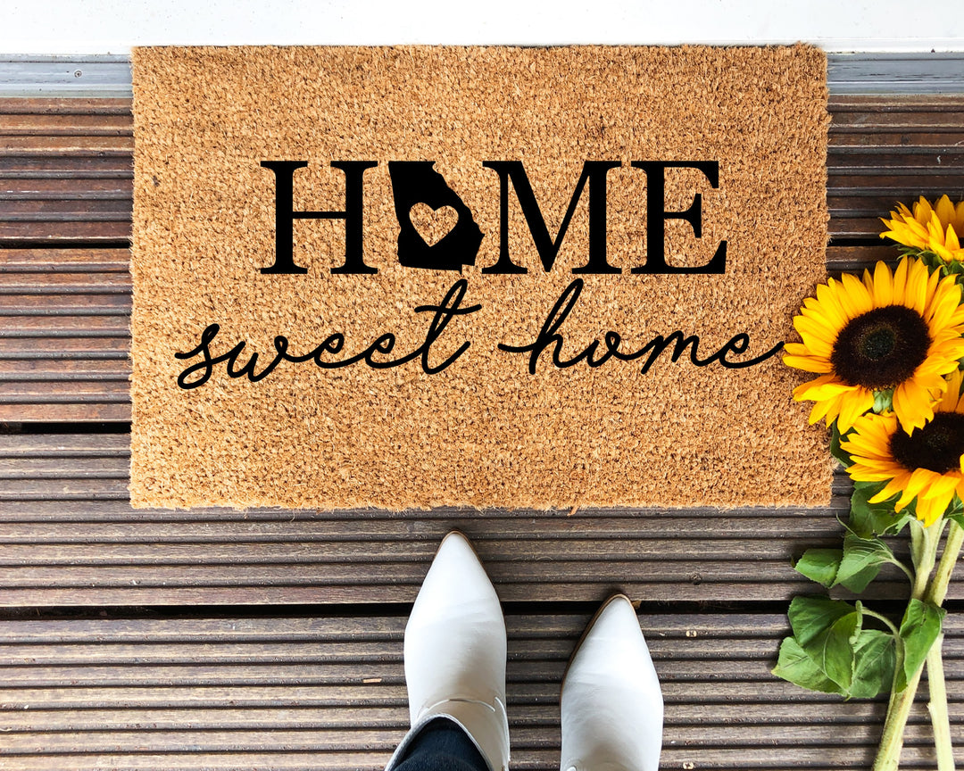 Home Sweet Home Georgia Doormat - The Simply Rustic Barn
