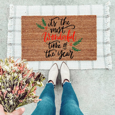 It's The Most Wonderful Time Of The Year Doormat - The Simply Rustic Barn