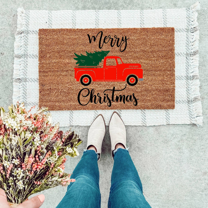 Merry Christmas Doormat - The Simply Rustic Barn