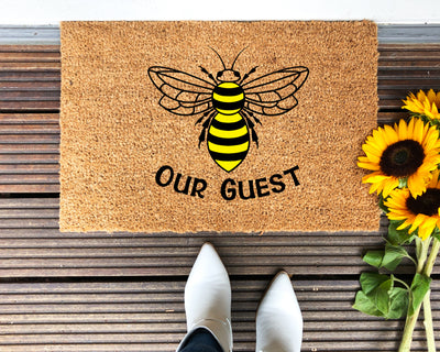 Bee Our Guest Doormat - The Simply Rustic Barn