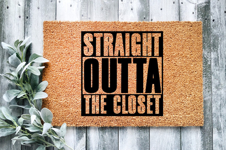 Straight Outta The Closet Doormat - The Simply Rustic Barn