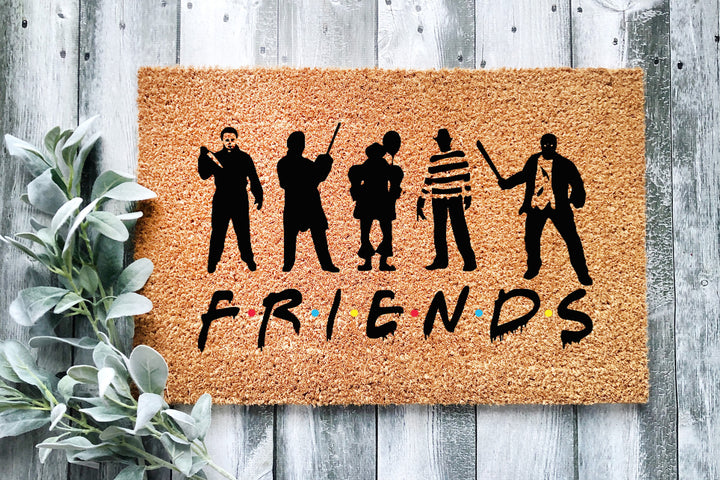 Halloween Friends Doormat - The Simply Rustic Barn