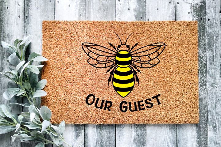 Bee Our Guest Doormat - The Simply Rustic Barn