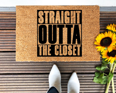 Straight Outta The Closet Doormat - The Simply Rustic Barn