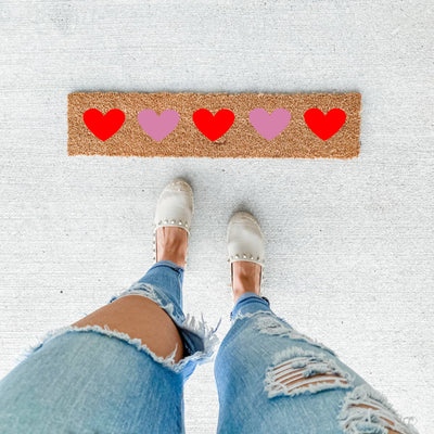 Valentine's Welcome Mat - The Simply Rustic Barn