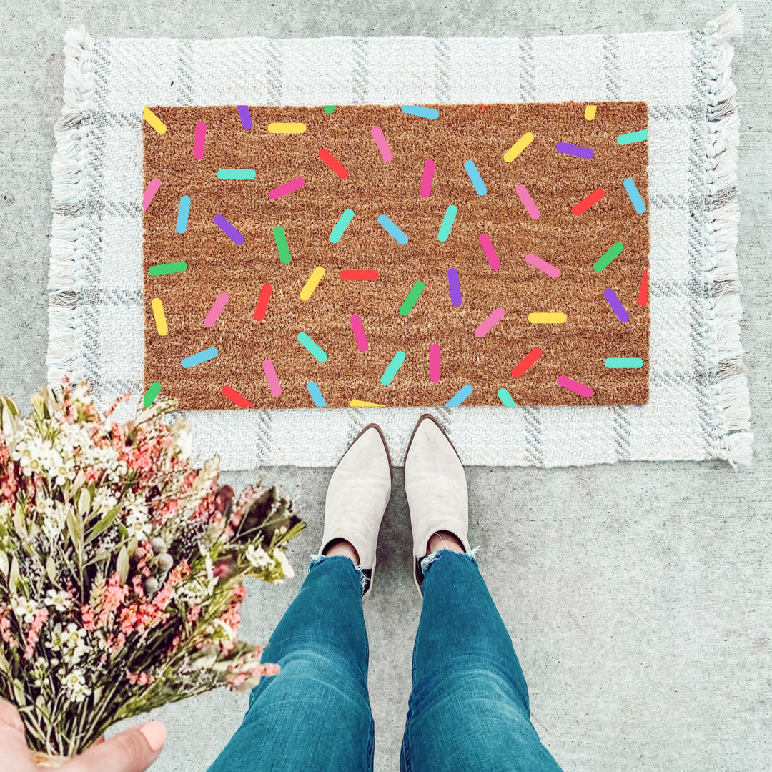Ice Cream Sprinkles Doormat - The Simply Rustic Barn