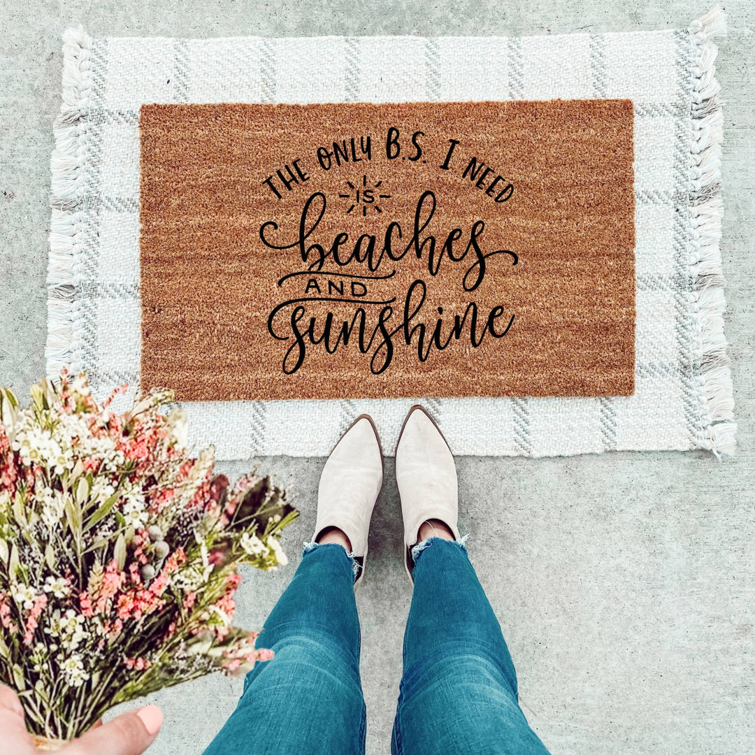 Beaches & Sunshine Doormat - The Simply Rustic Barn