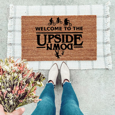 Welcome To The Upside Down Doormat - The Simply Rustic Barn