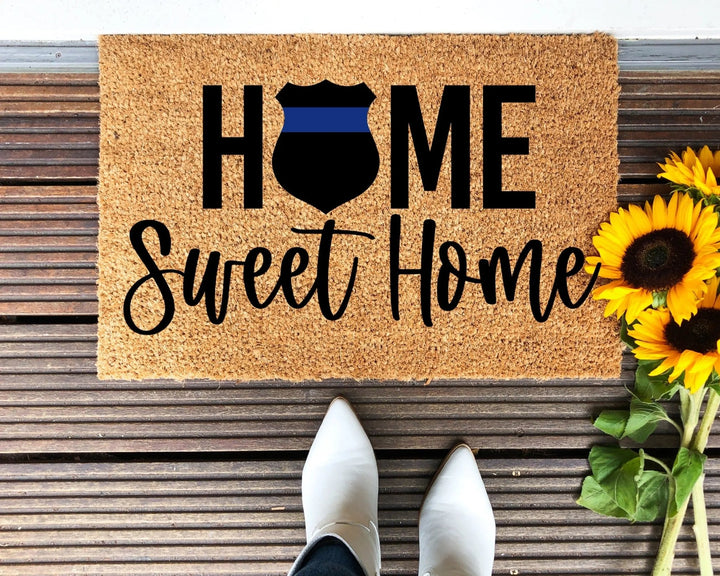 Back The Blue Doormat - The Simply Rustic Barn