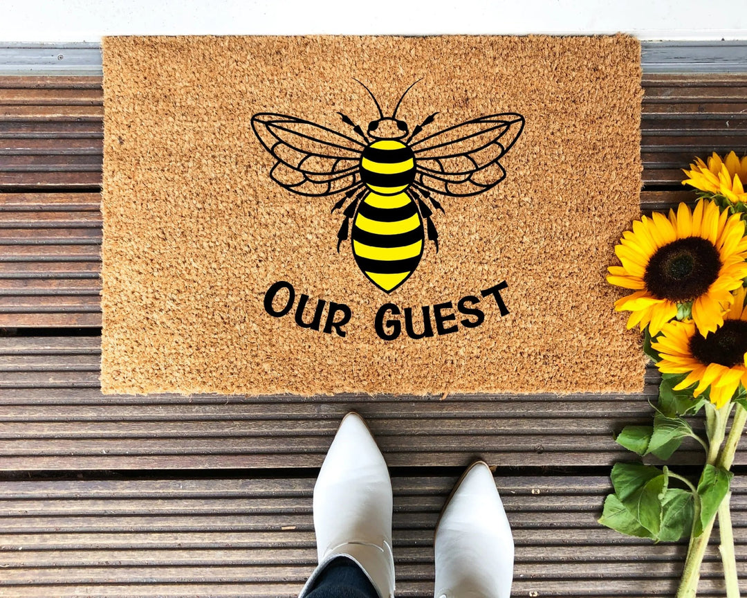 Bee Our Guest Doormat - The Simply Rustic Barn