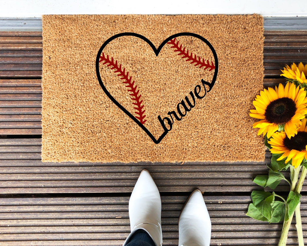 Atlanta Braves Doormat - The Simply Rustic Barn