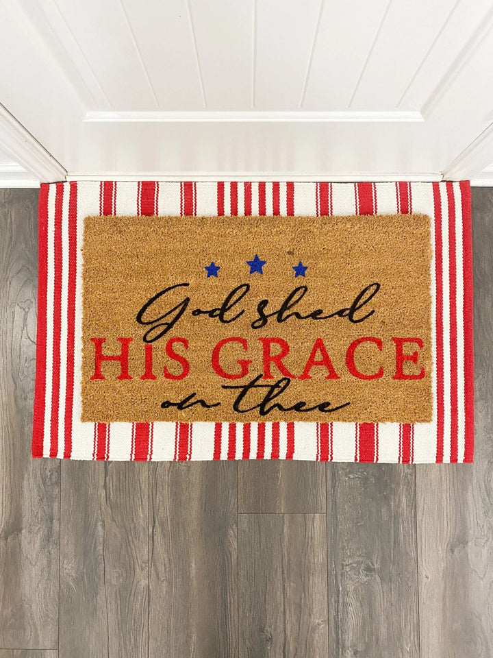 God Shed His Grace On Thee Doormat - The Simply Rustic Barn