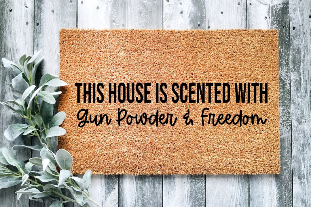 Gun Powder &amp; Freedom Doormat - The Simply Rustic Barn