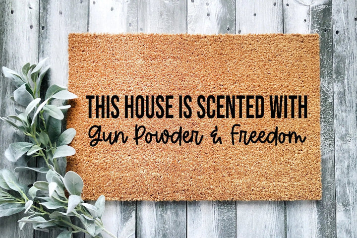 Gun Powder &amp; Freedom Doormat - The Simply Rustic Barn
